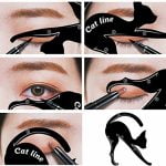 Котка шаблон за очна линия