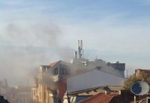 Голям пожар избухна на Главната на Пловдив Пожар