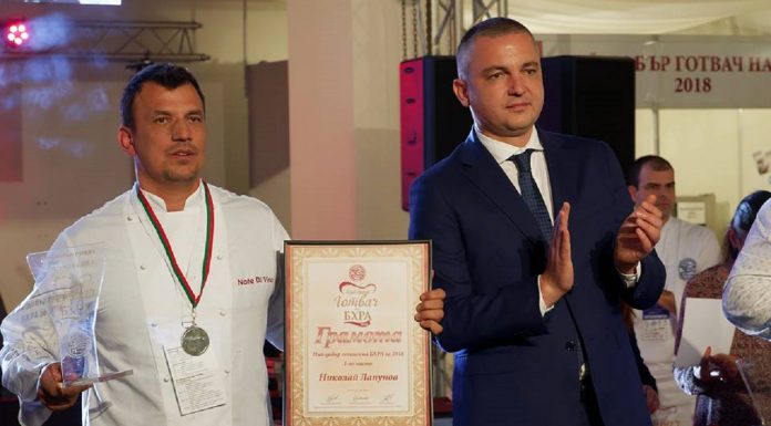 Николай Лапунов- Най-добрият готвач на България за 2018-та Николай Лапунов