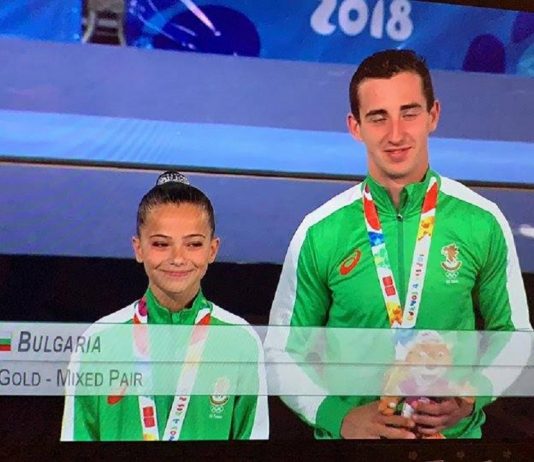 Български акробати със втори златен медал от Младежките олимпийски игри Bulgarian federation of sports acrobatics