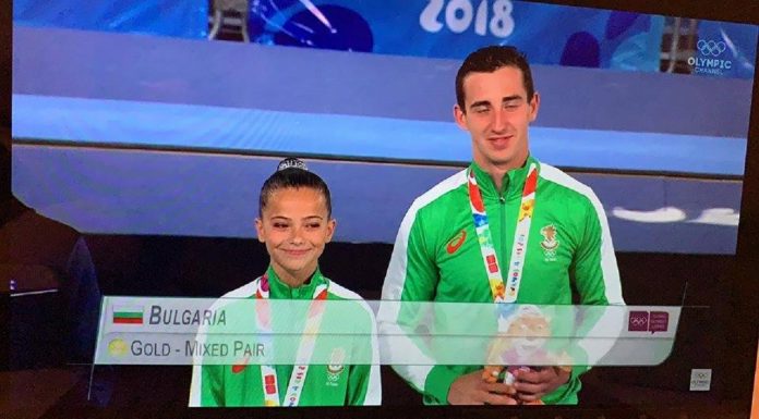 Български акробати със втори златен медал от Младежките олимпийски игри Bulgarian federation of sports acrobatics