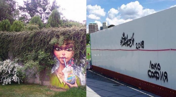 Графити или футболно хулиганство е надрасканият надпис „Локо София” Графити или футболно хулиганство е надрасканият надпис Локо София