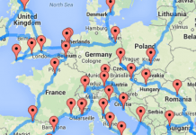 Европа в най-бързото и грандиозно пътуване! КАРТА