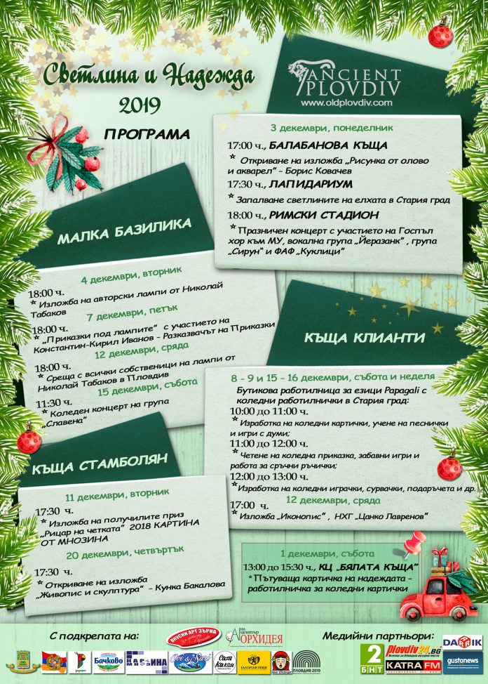 ПРОГРАМА СВЕТЛИНА И НАДЕЖДА 2019 ПРОГРАМА СВЕТЛИНА И НАДЕЖДА 2019