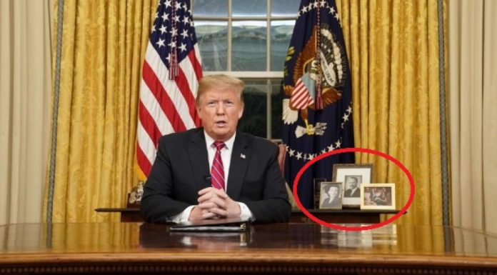 Тръмп постави мистериозни снимки в овалния кабинет Тръмп постави мистериозни снимки в овалния кабинет