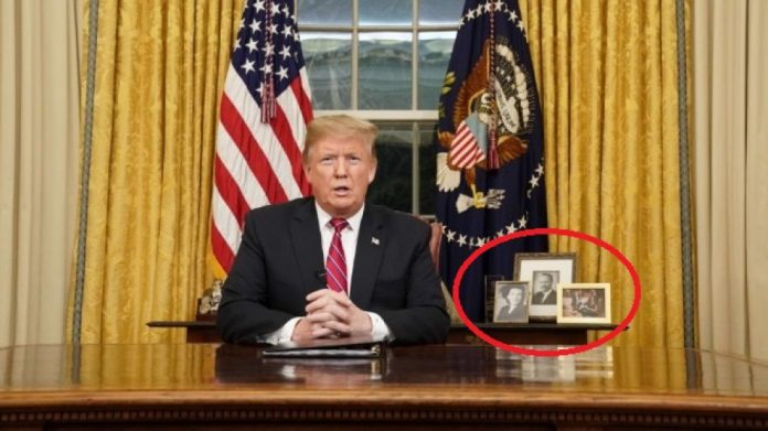 Тръмп постави мистериозни снимки в овалния кабинет