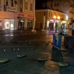 Оскверниха паметника на Стефан Стамболов пред Общината Пловдив 1