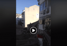 Видео позаква, как пропада къща в Пловдив Видео позаква, как пропада къща в Пловдив